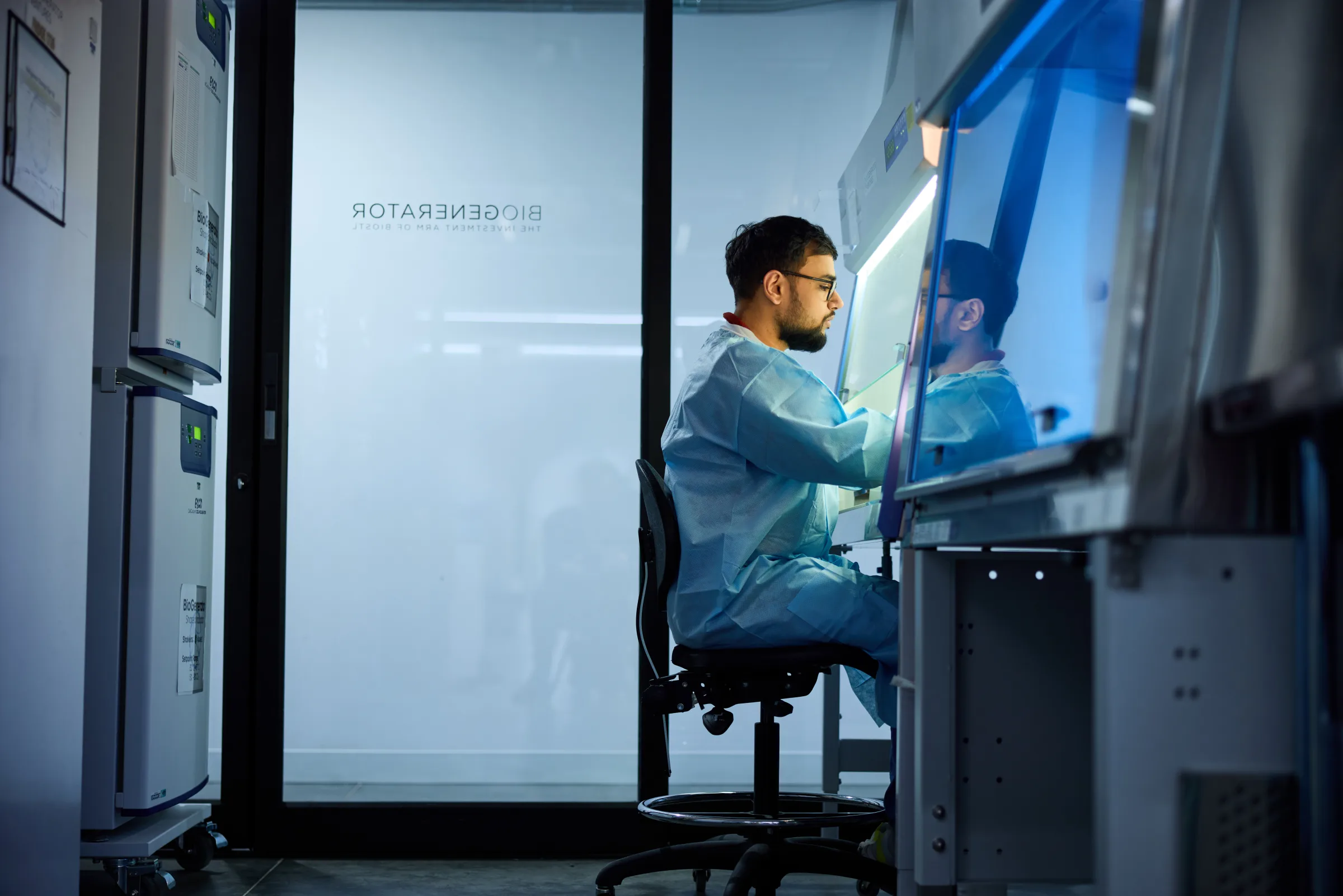 A CapyBio scientist at the bench
